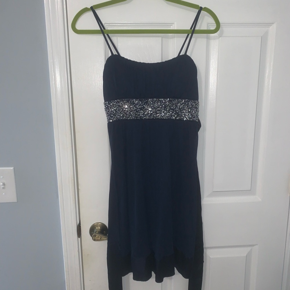 Navy Blue Short Homecoming Dress